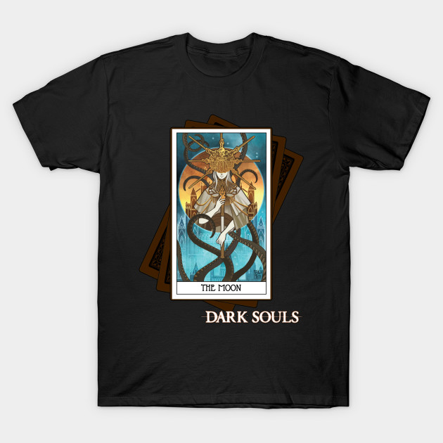 Tarot Card - The Moon (Dark Souls) T-Shirt-TOZ